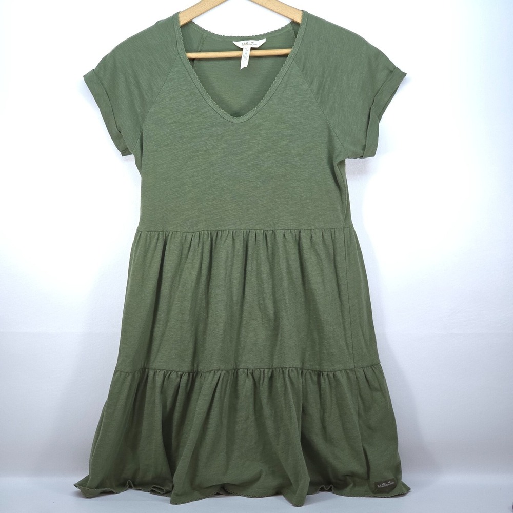 Matilda Jane Tiered Ruffle Dress Women Small On A Walk Peasant Normcore Bohemian